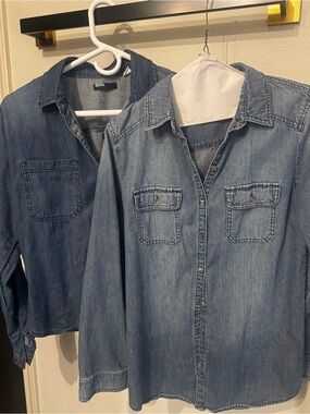 Pair of Jean Shirts (size SM)